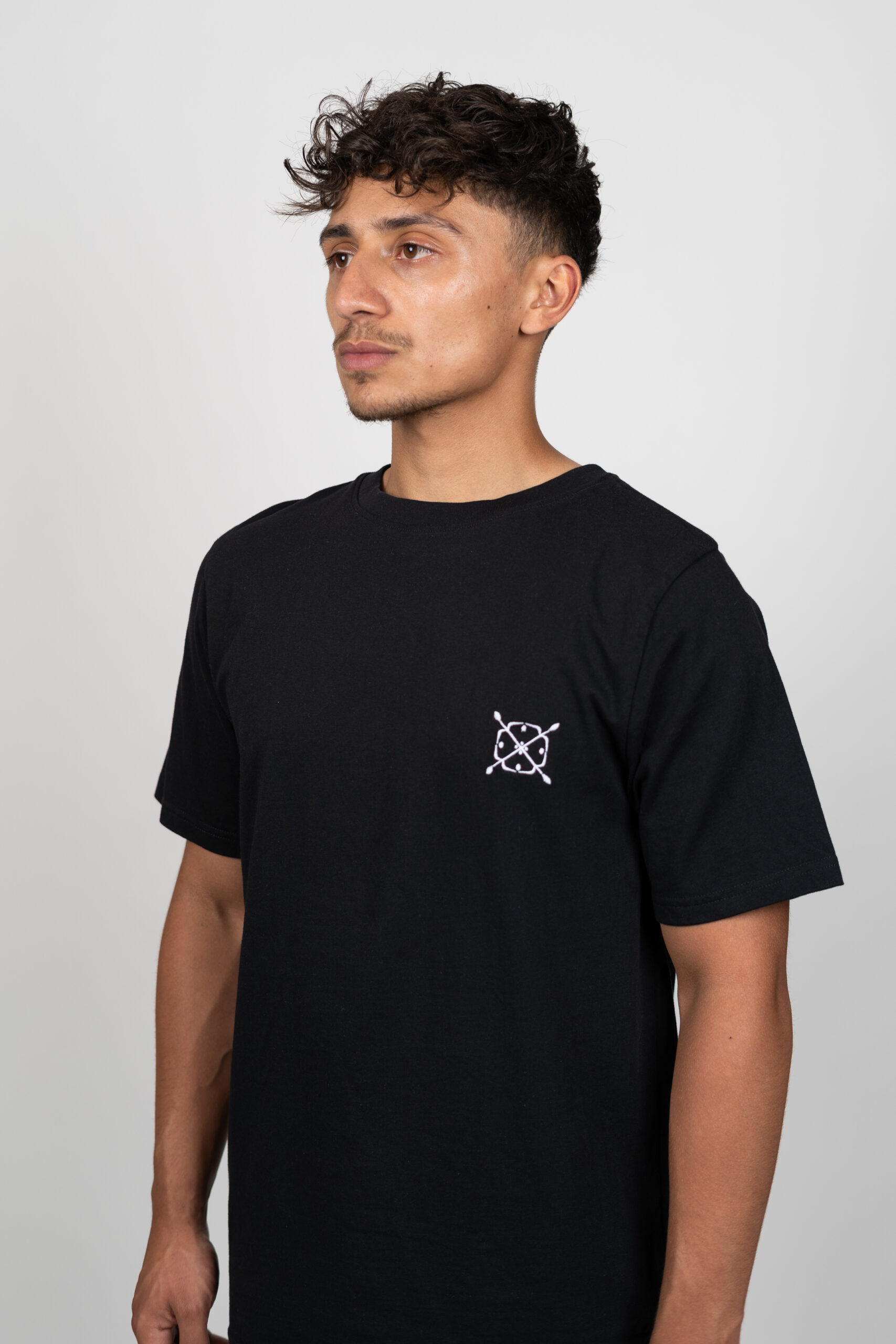 Unified-Nature-Classic-Logo-Tee-Black-Model