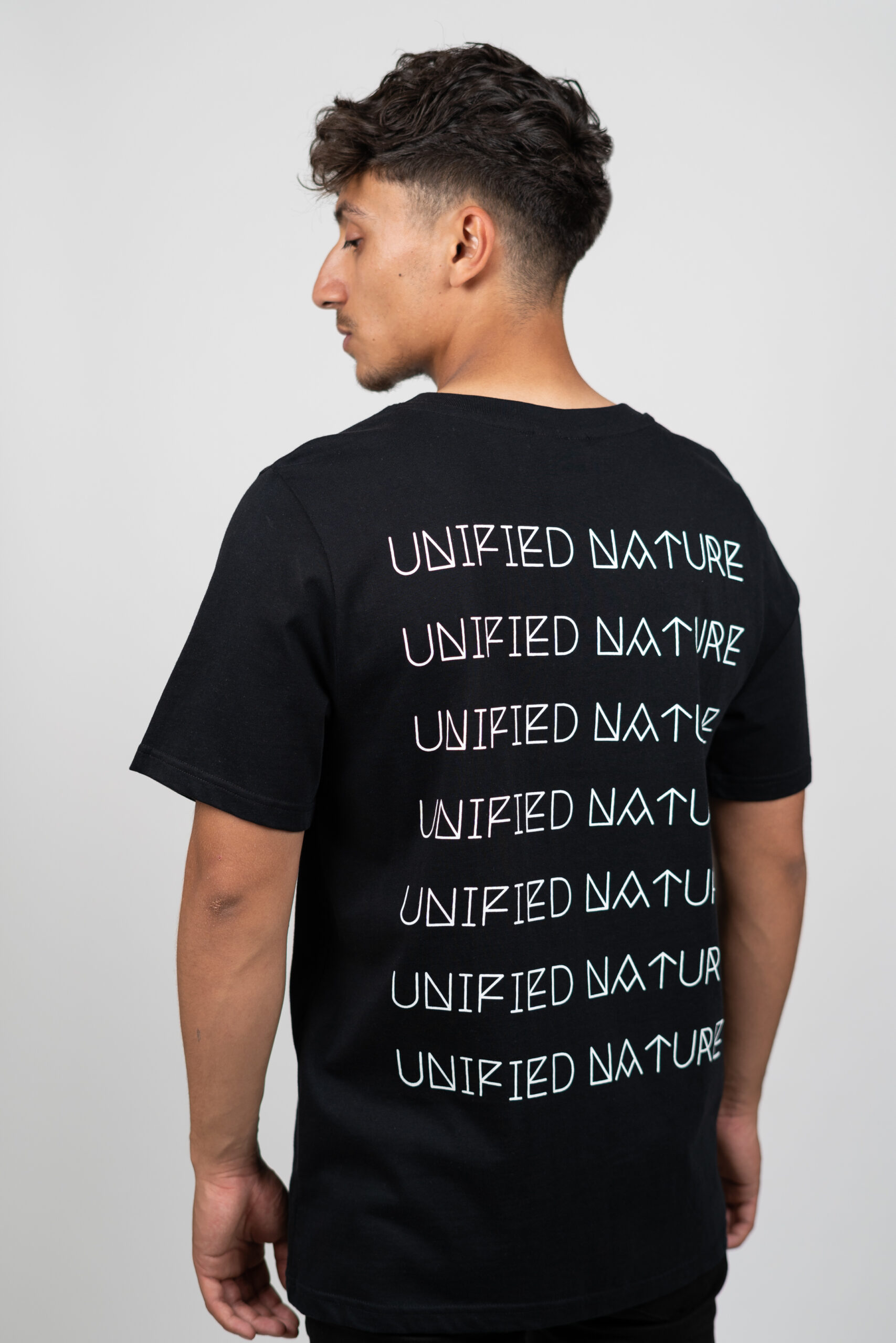 Unified-Nature-Freehand-Backprint-Tee-Black-Model